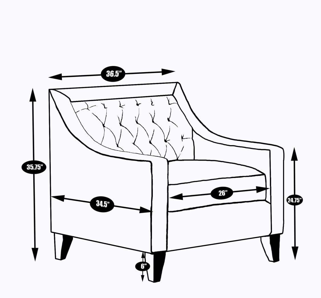 Fulla Tufted Linen Club Chair