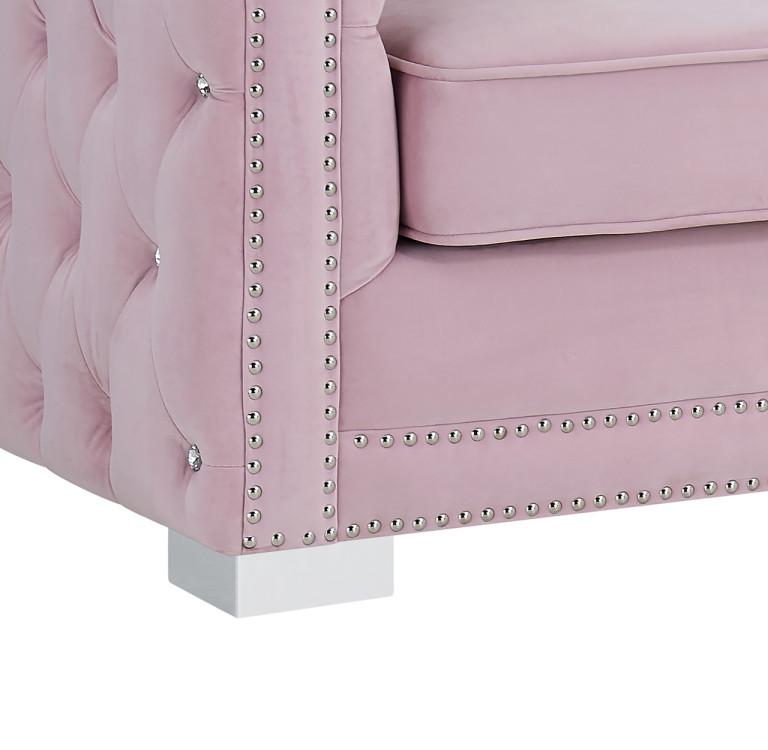 Kristofel Velvet Button Tufted Sofa
