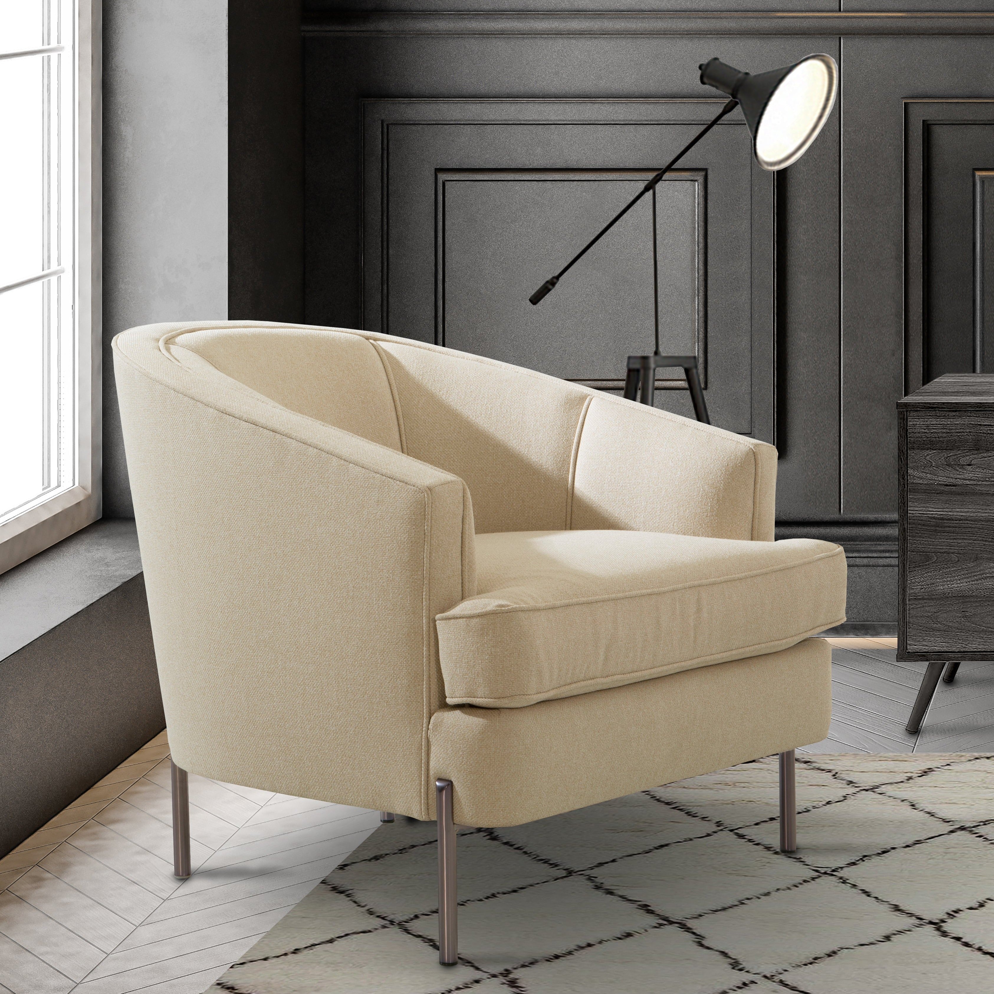 Philo Linen Textured Club Chair