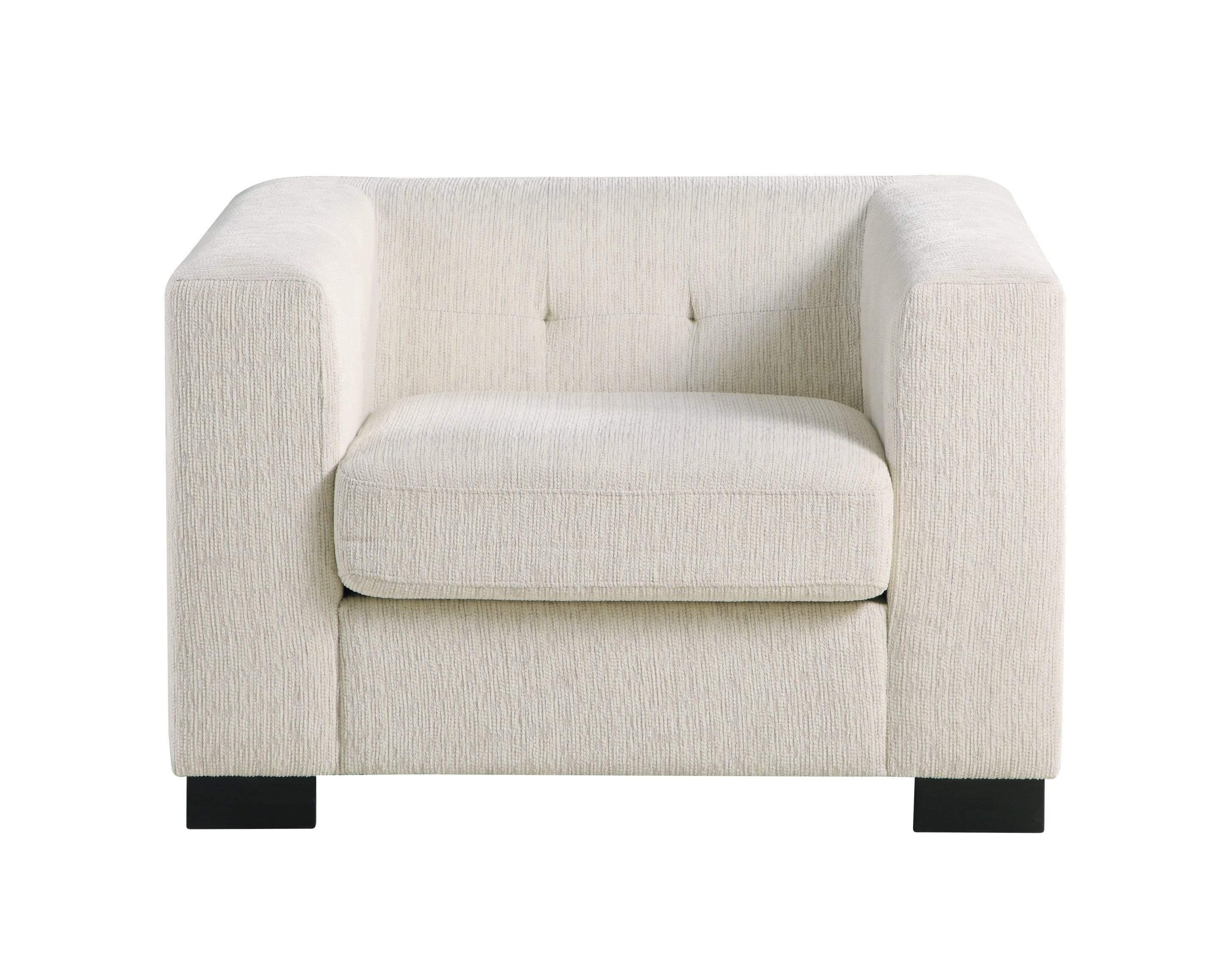 Seto Plush Chenille Upholstered Club Chair