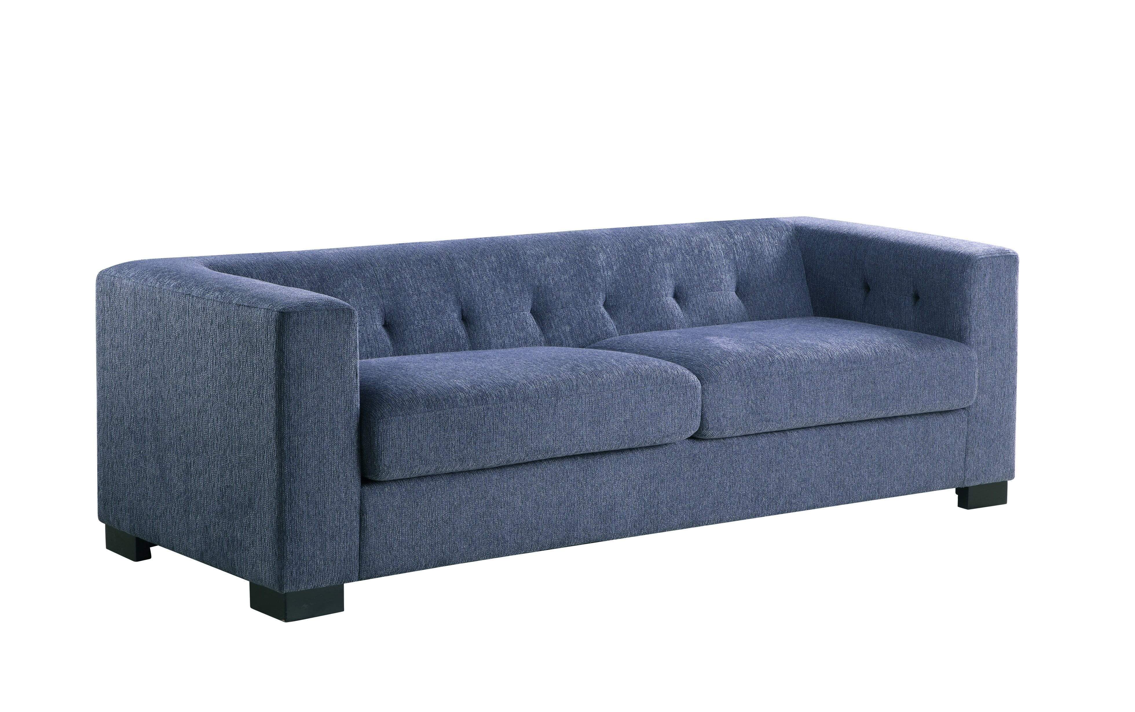 Seto Plush Chenille Upholstered Sofa