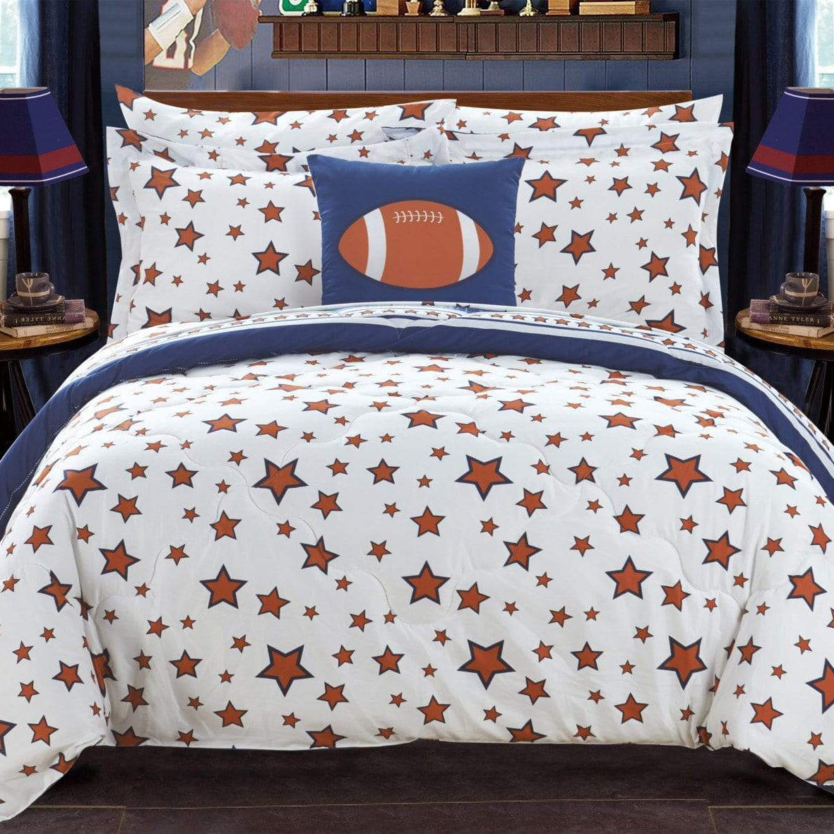 All Star 8 Piece Reversible Comforter Set