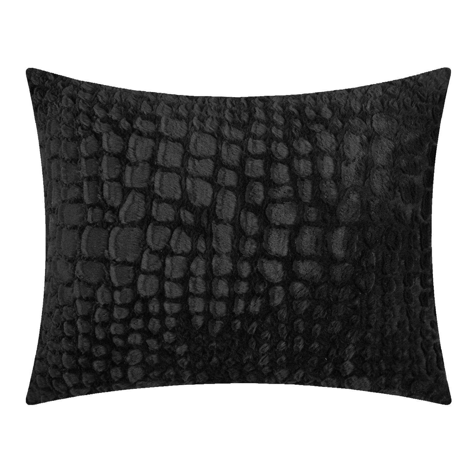 Alligator 3 Piece Faux Fur Comforter Set