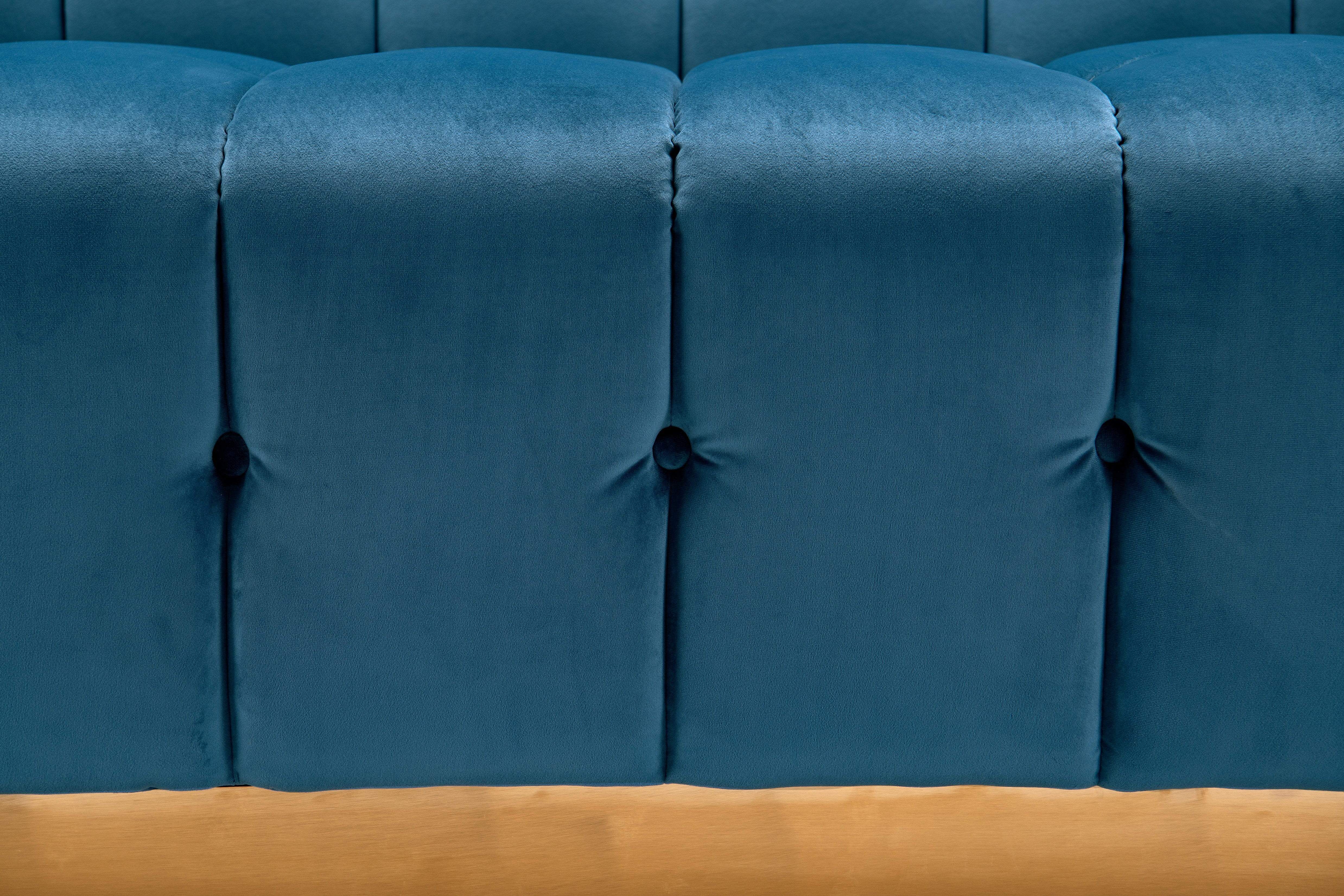 Aviv Velvet Sofa Button Tufted Upholstered Design