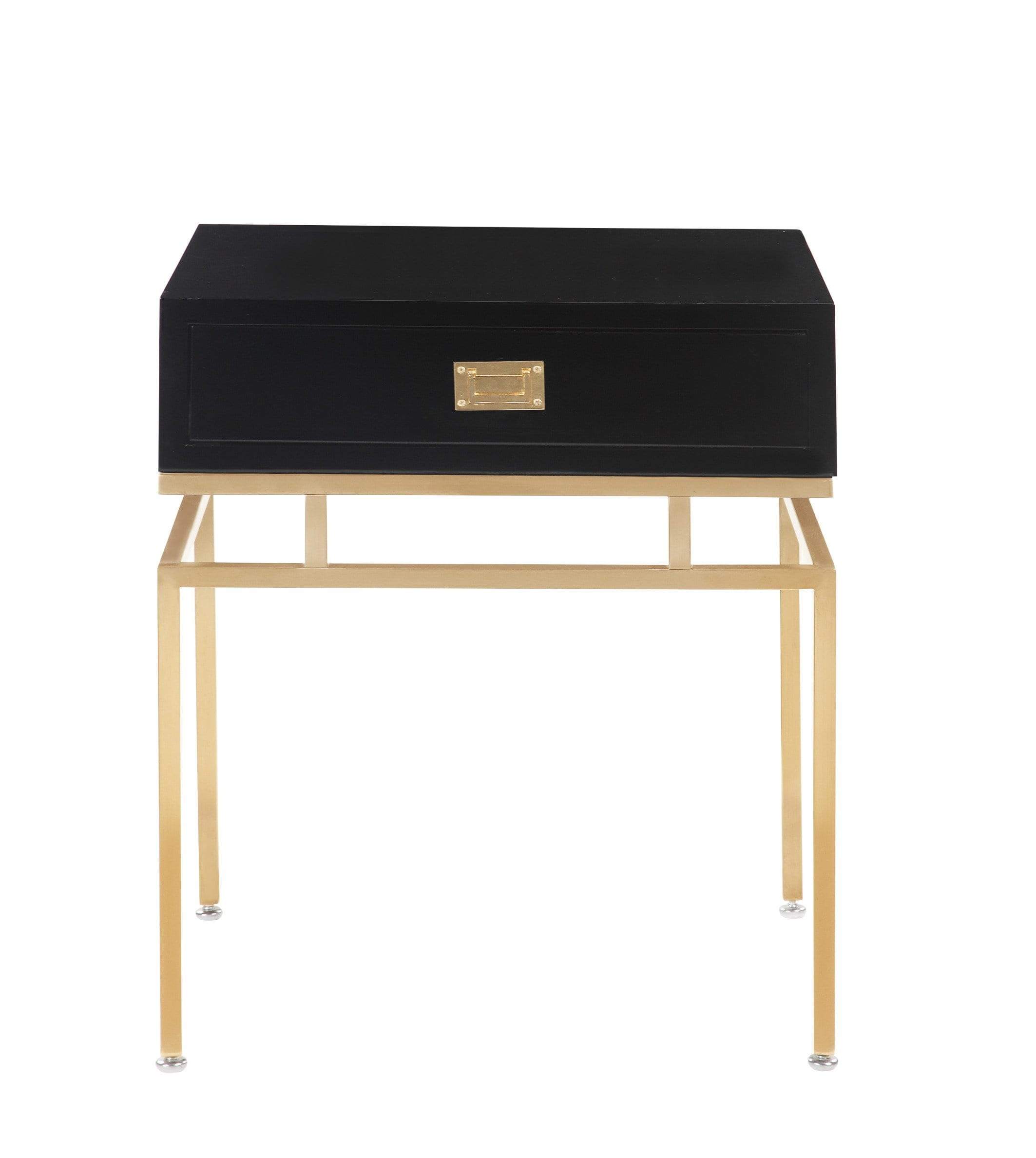 Banchi End Side Table With Self Closing Drawer