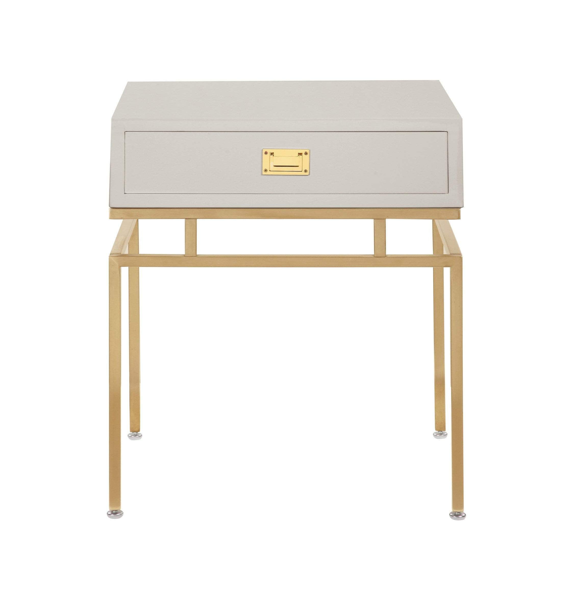 Banchi End Side Table With Self Closing Drawer