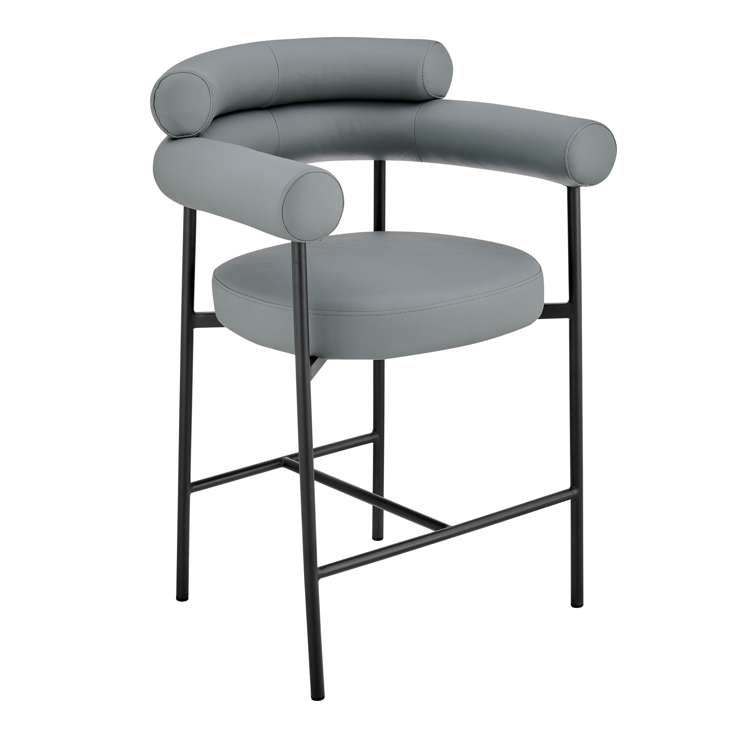 Chuffy Faux Leather Counter Stool