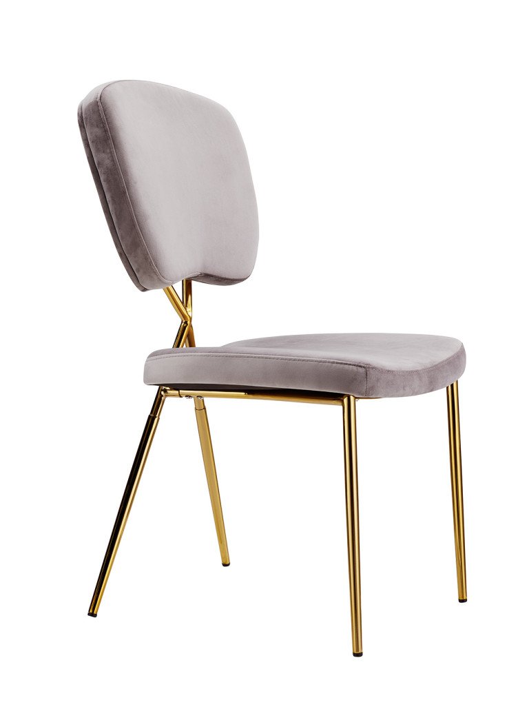 Cris Velvet Side Dining Chair Set of 2