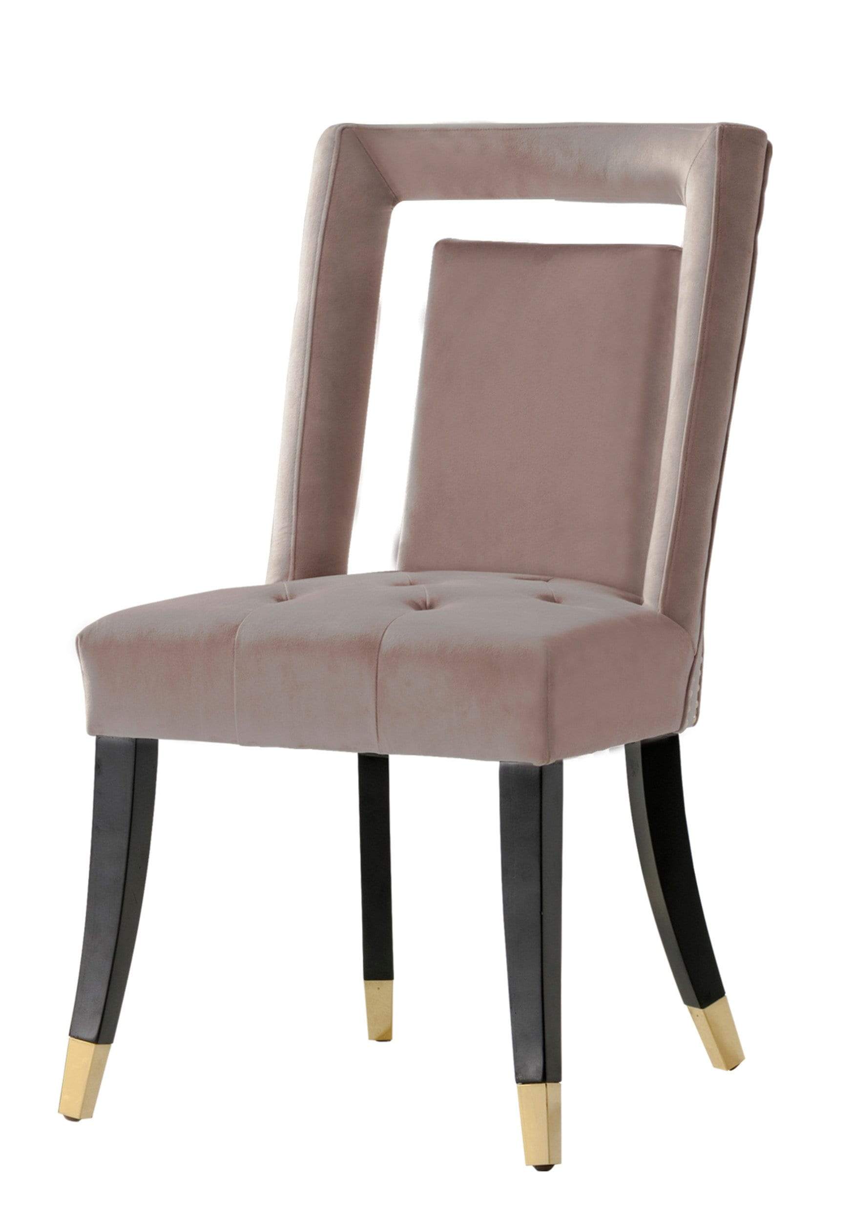 Ellie Velvet Side Dining Chair Set of 2