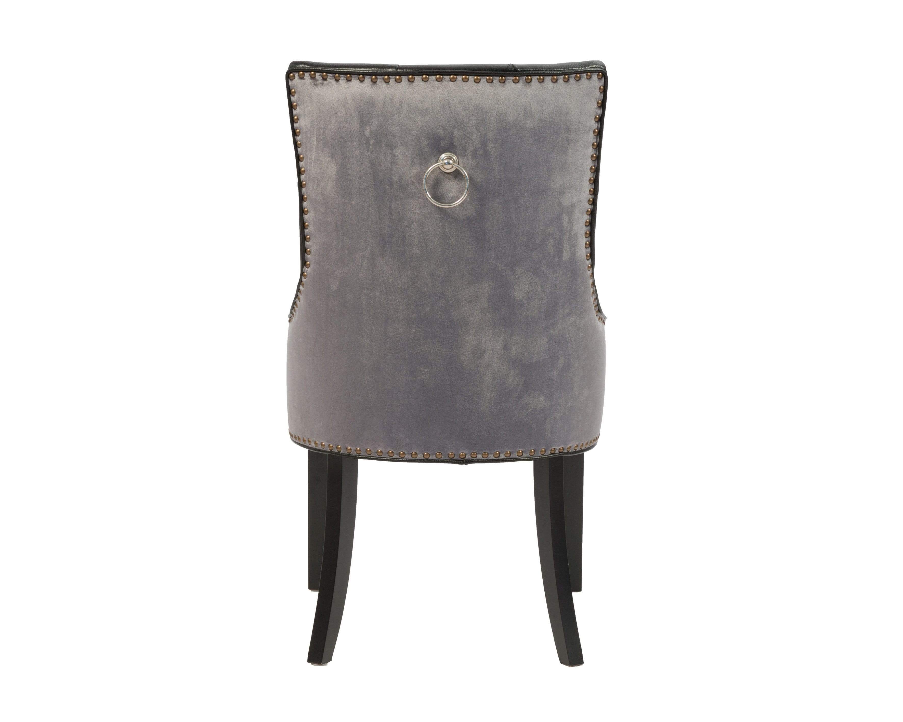 Gilbert Faux Leather Velvet Dining Chair Set of 2