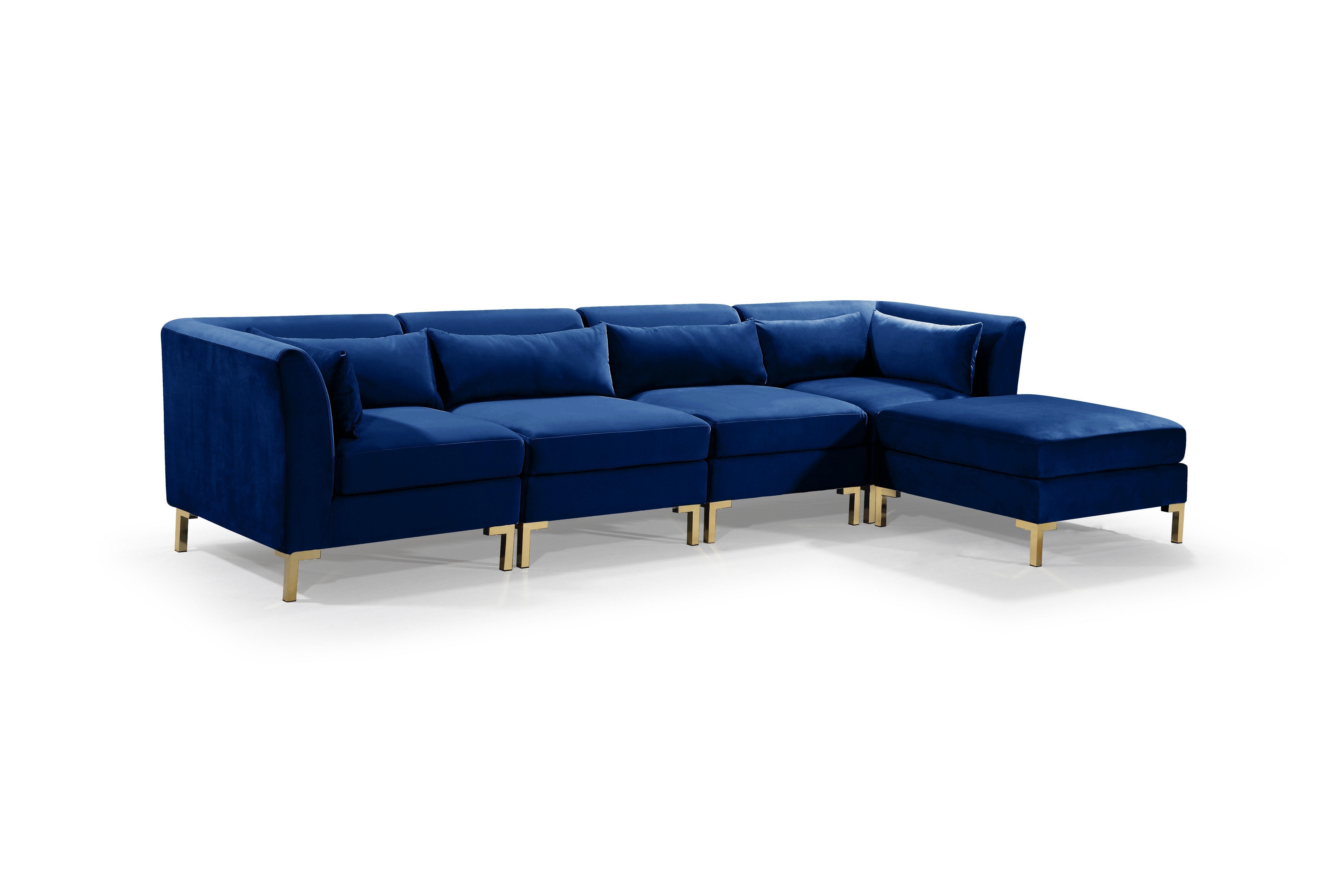 Guison Modular Velvet Sectional Sofa