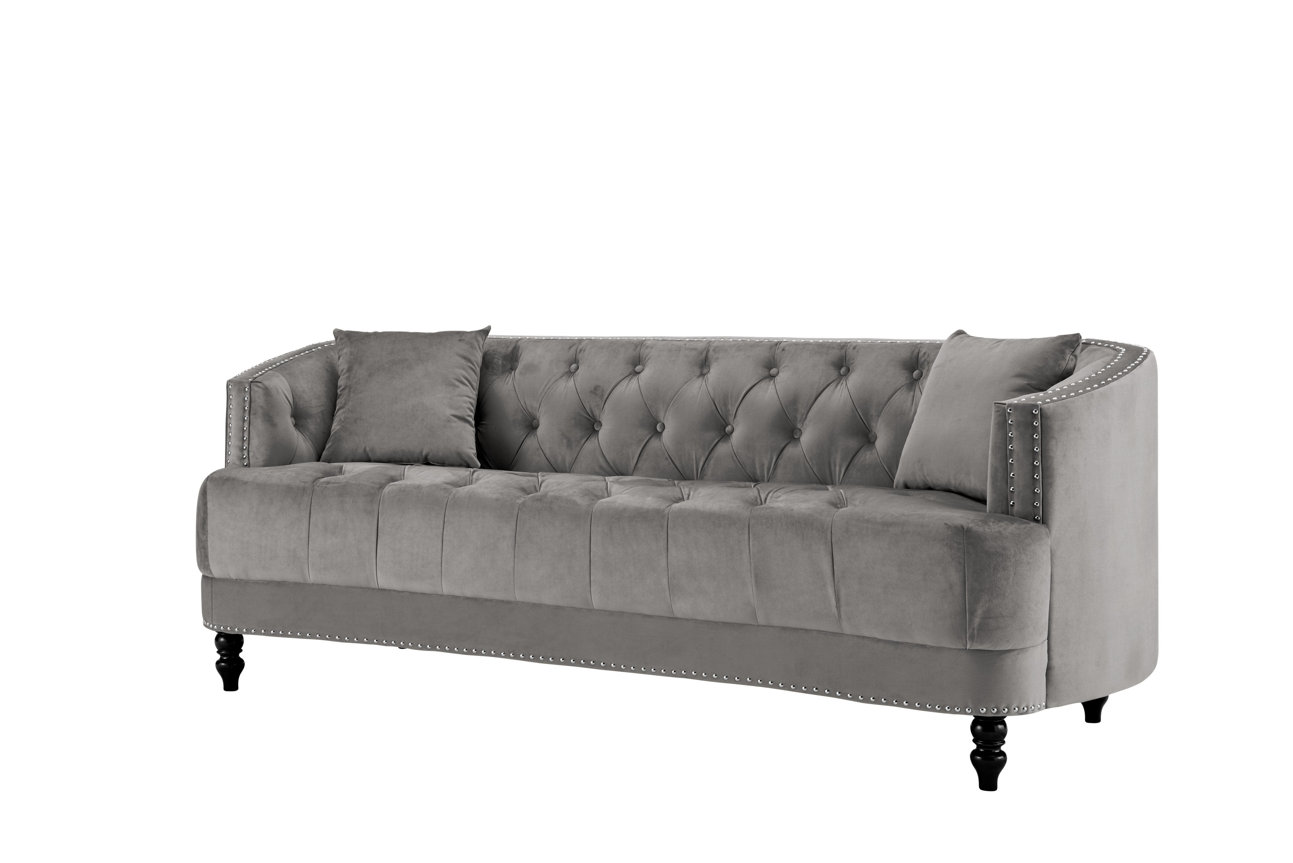 Holly Tufted Velvet Sofa