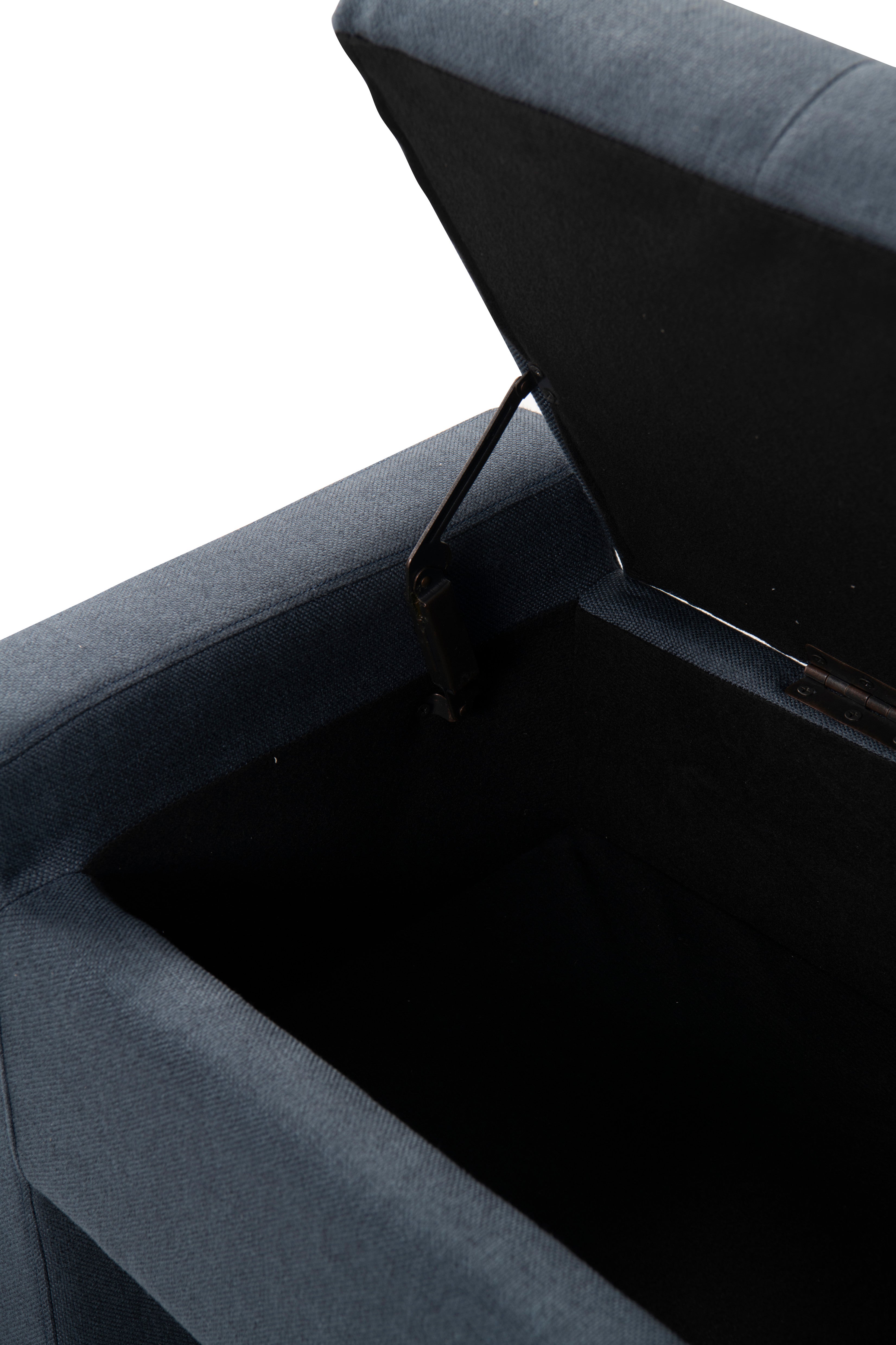 Kobe Linen Textured Storage Bench