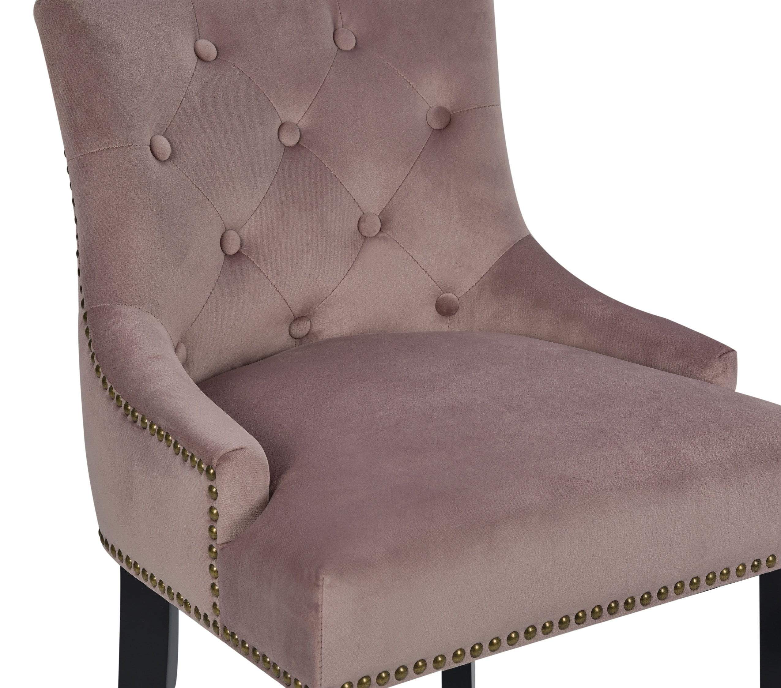 Leigh Tufted Velvet Counter Stool Chair