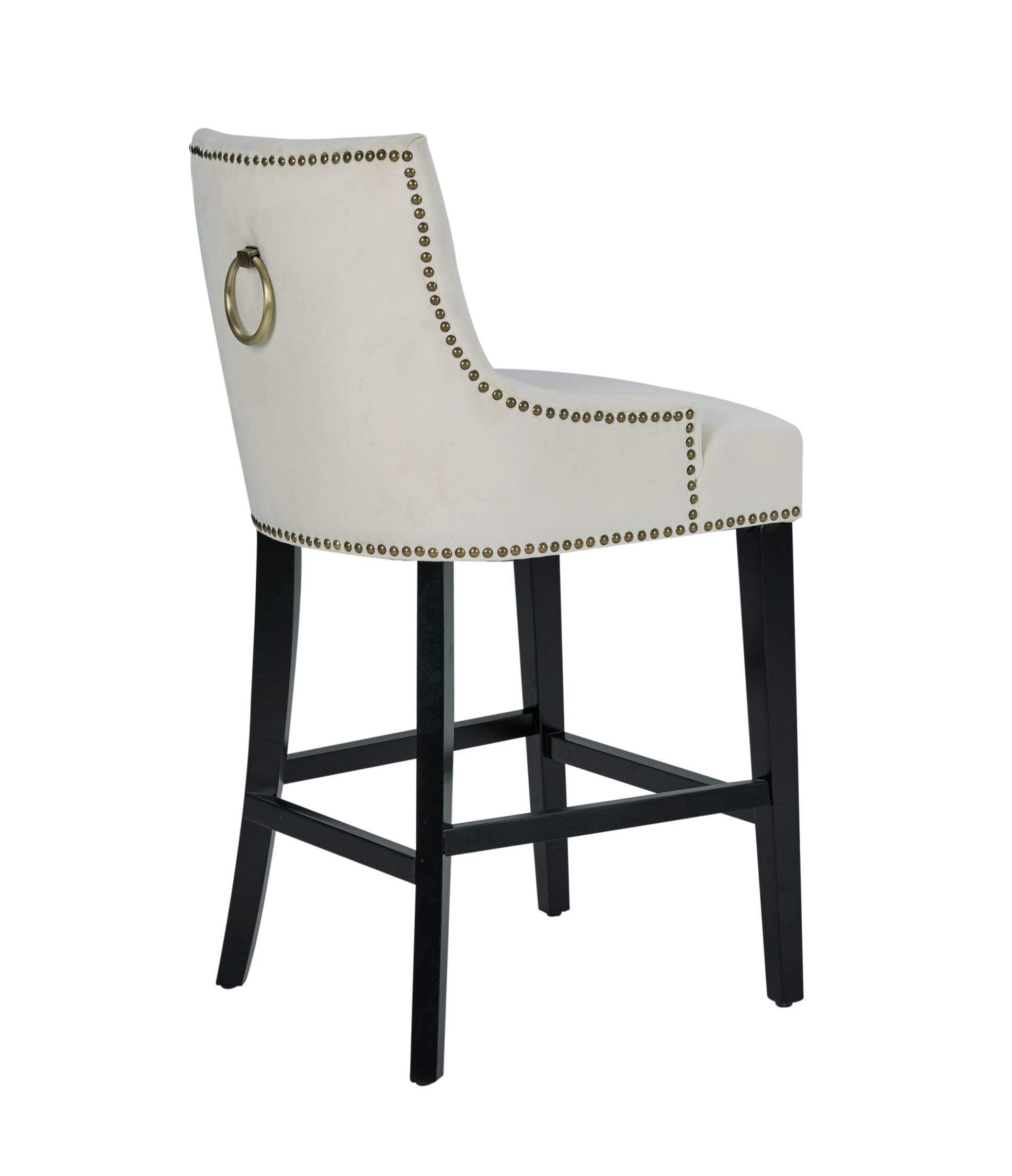 Leigh Tufted Velvet Counter Stool Chair
