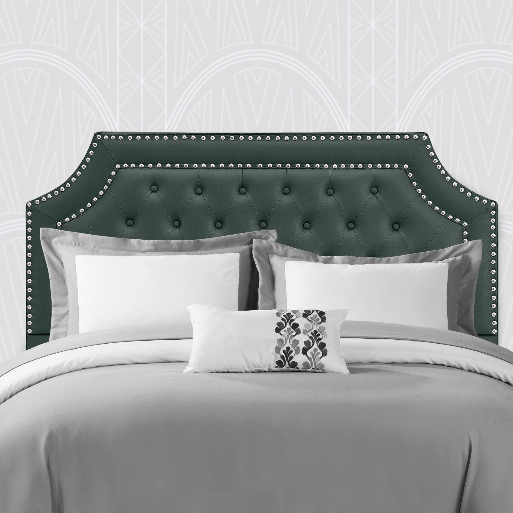 Malan Tufted Faux Leather Headboard For Bed