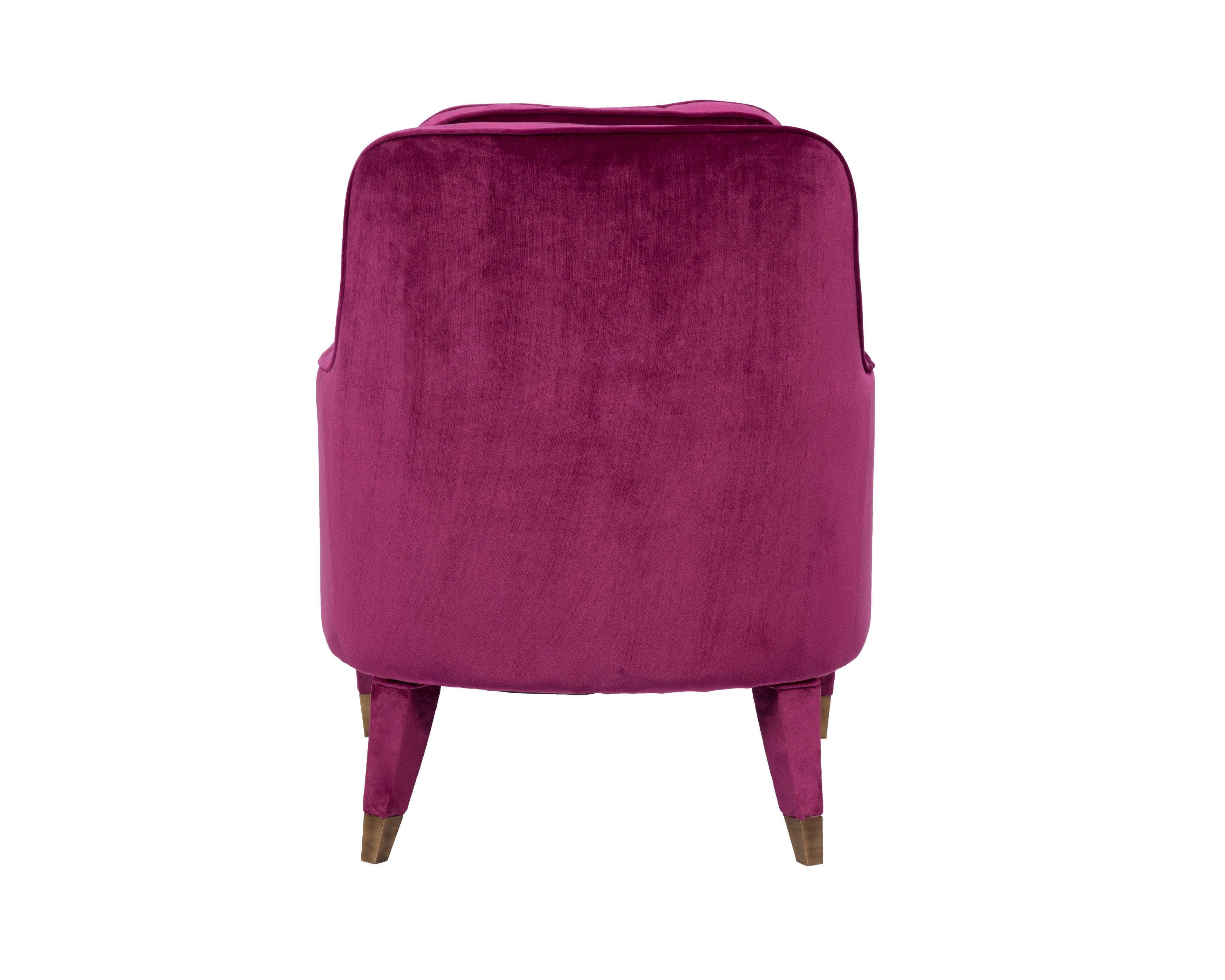 Milka Plush Velvet Accent Club Chair