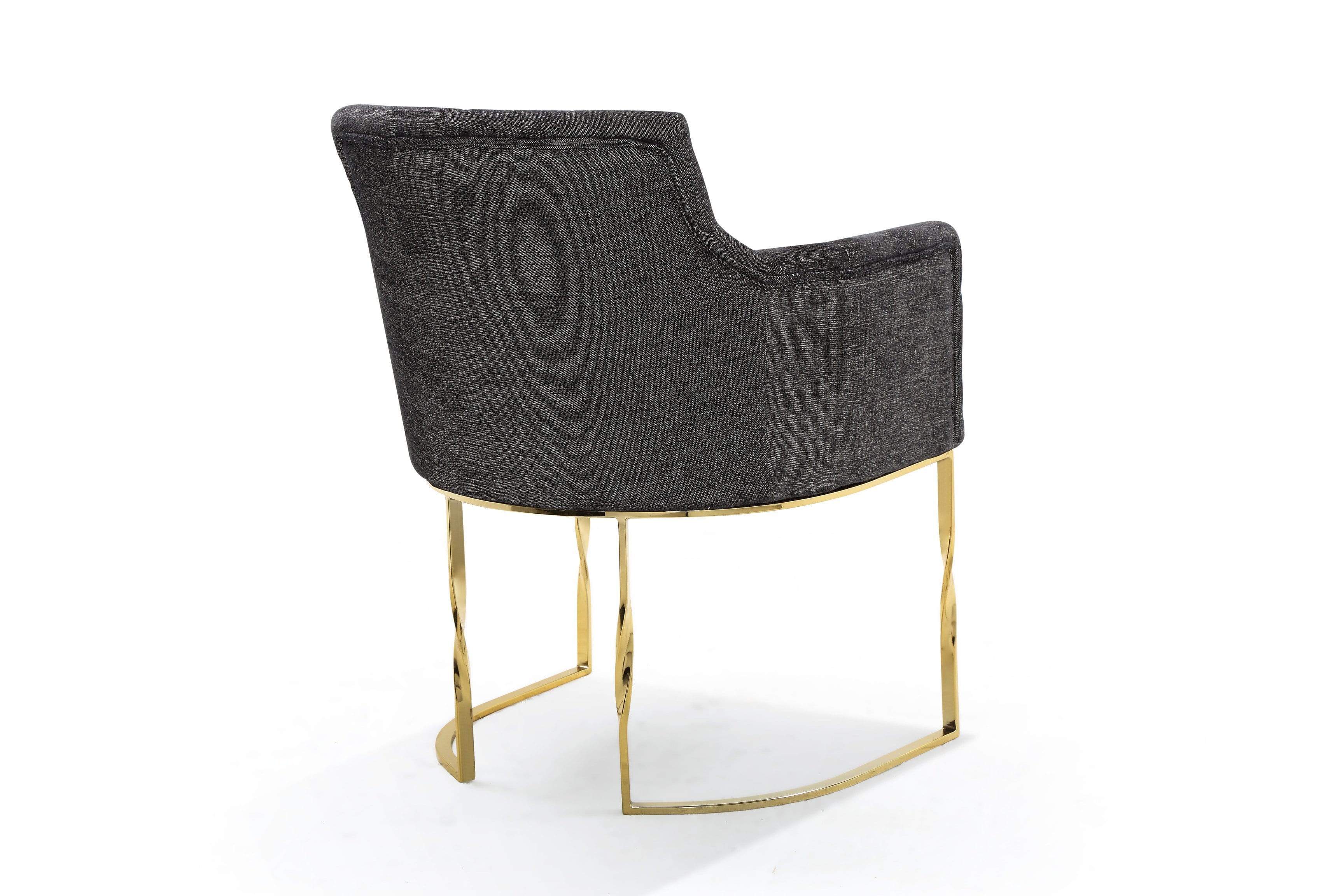 Minori Tufted Linen Accent Chair