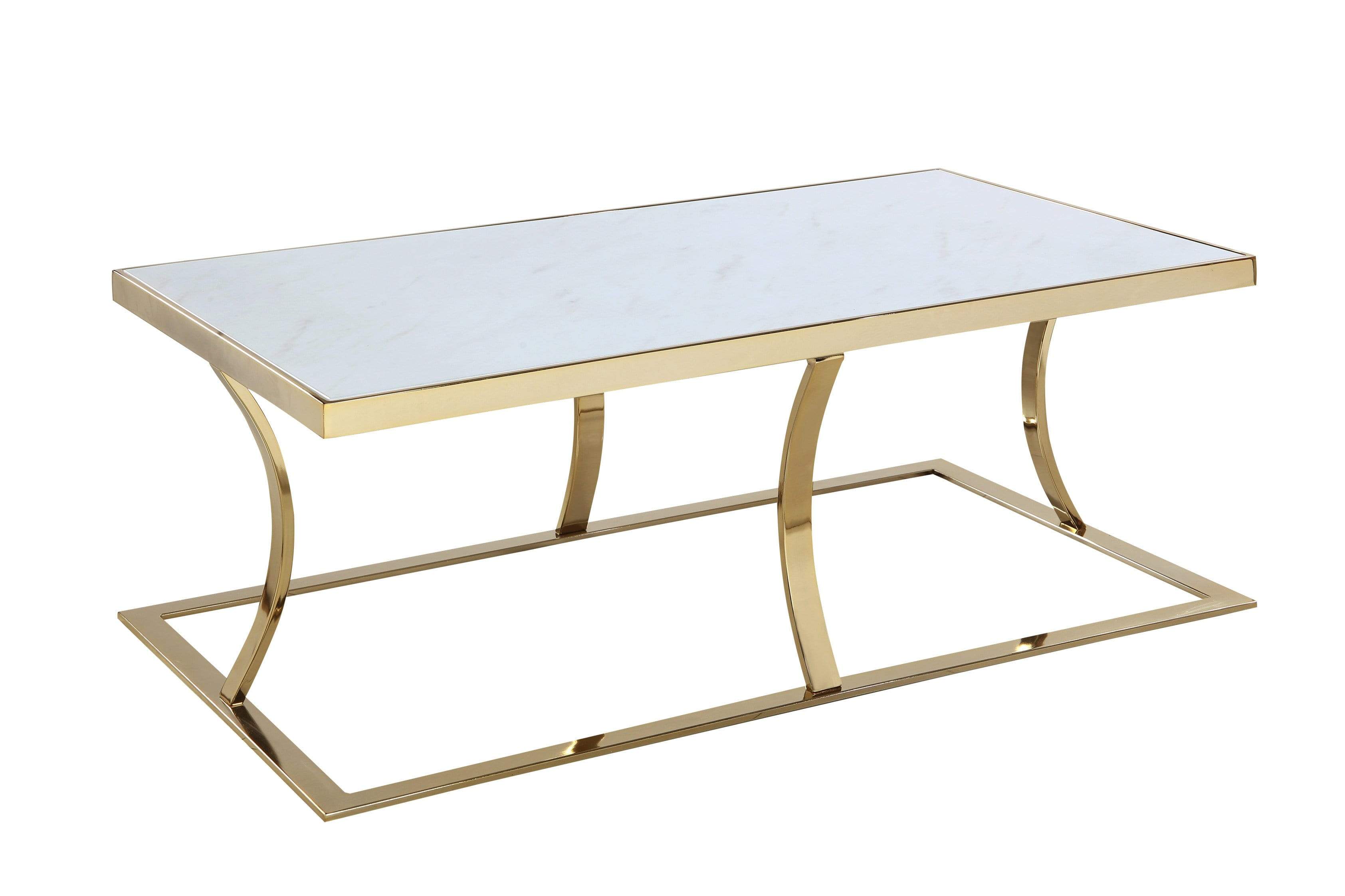 Nessa Faux Marble Center Coffee Table