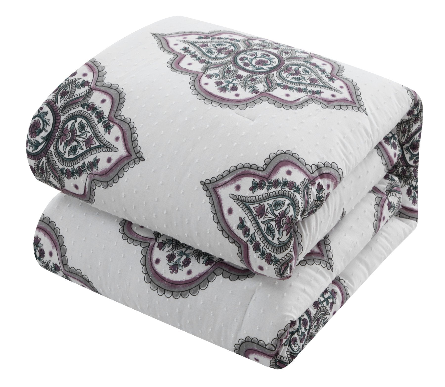 Pacey 9 Piece Cotton Jacquard Comforter Set
