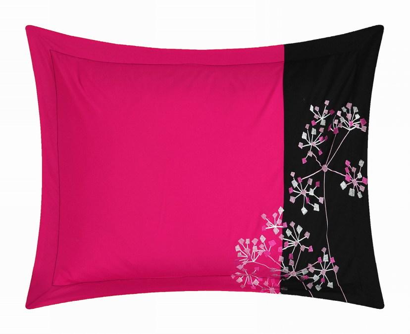 Pink Floral 8 Piece Floral Comforter Set