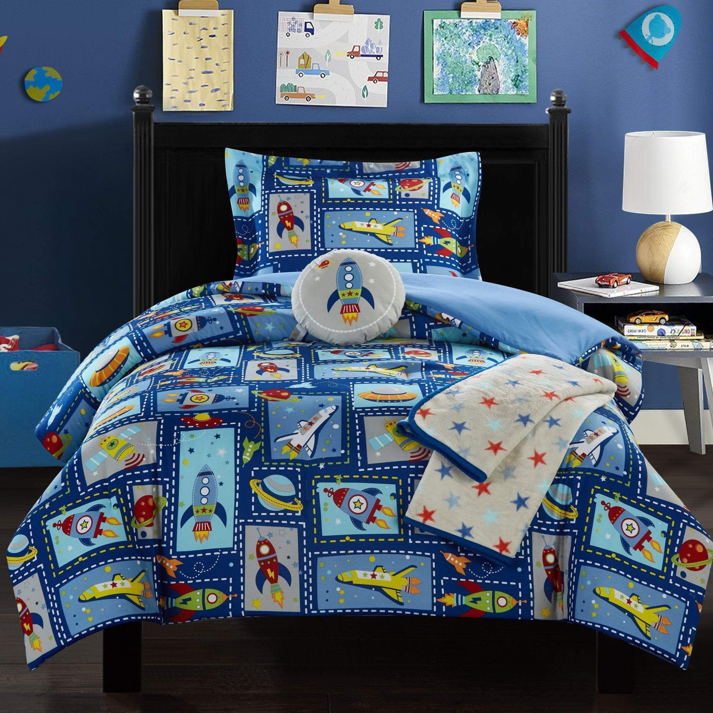 Spaceship 5 Piece Kids Comforter Set