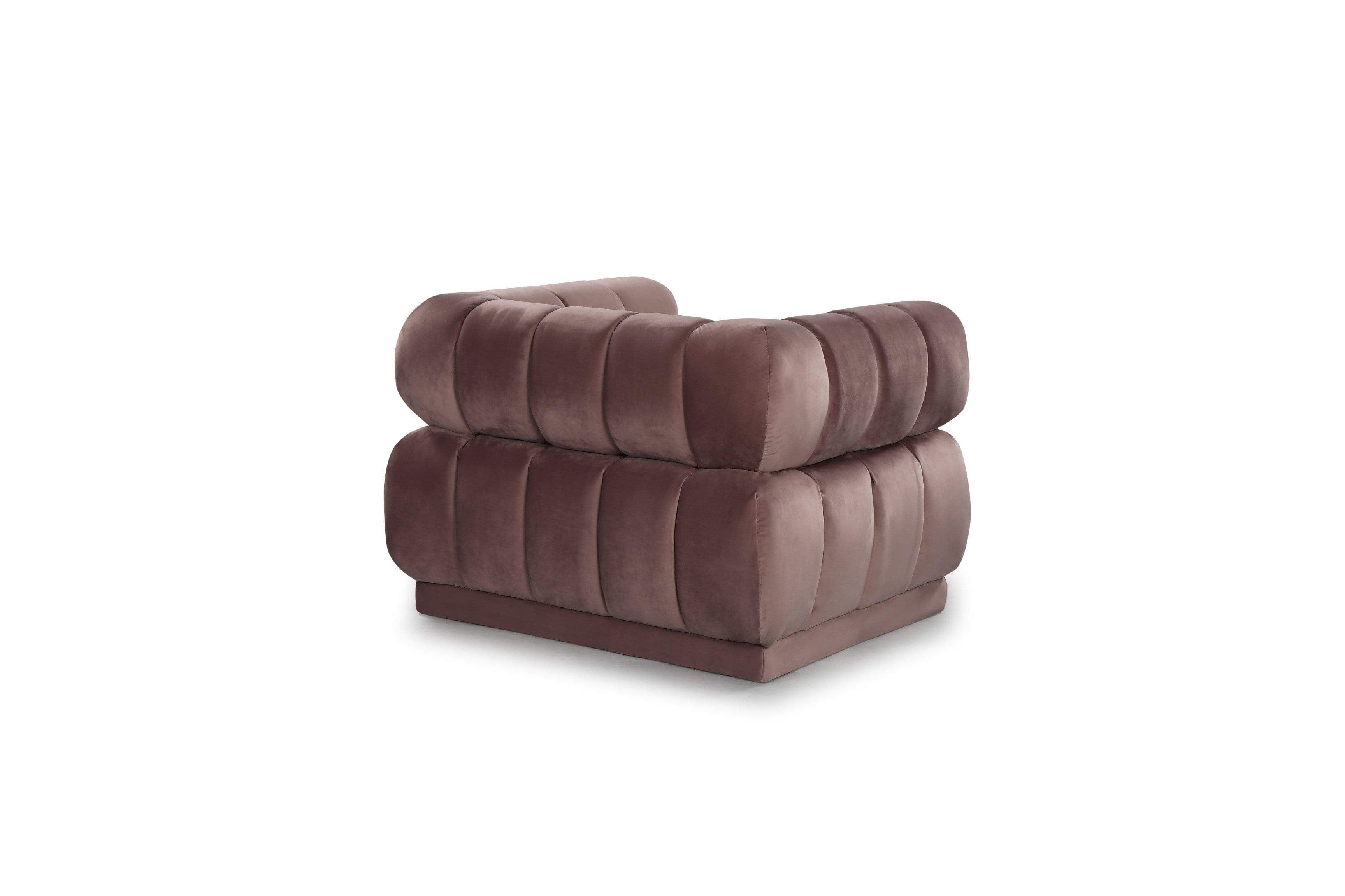Tofino Channel Quilted Velvet Club Chair